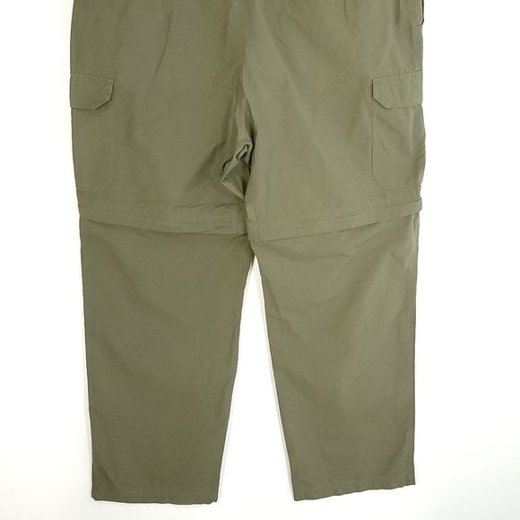 Columbia Cargo Pants Men’s XL Olive Drab Green Convertible Zip Off - Picture 4 of 8